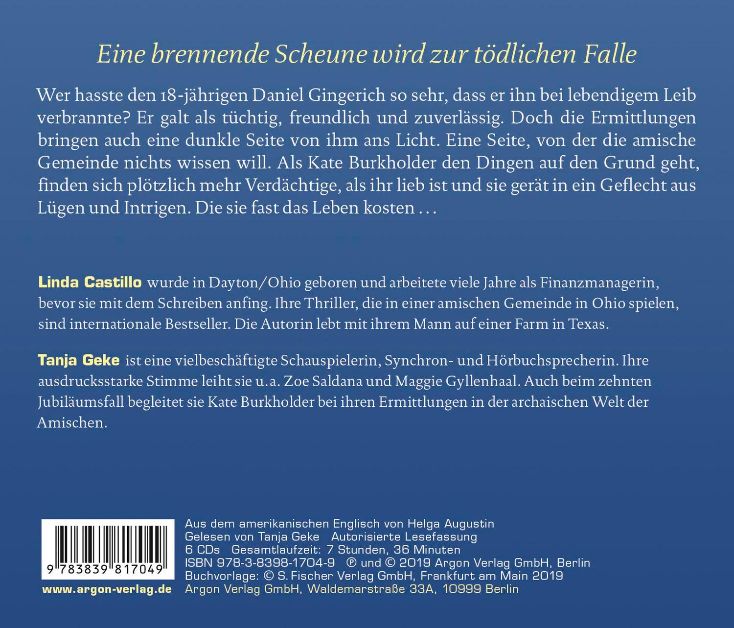 Rückseitencover Brennendes Grab