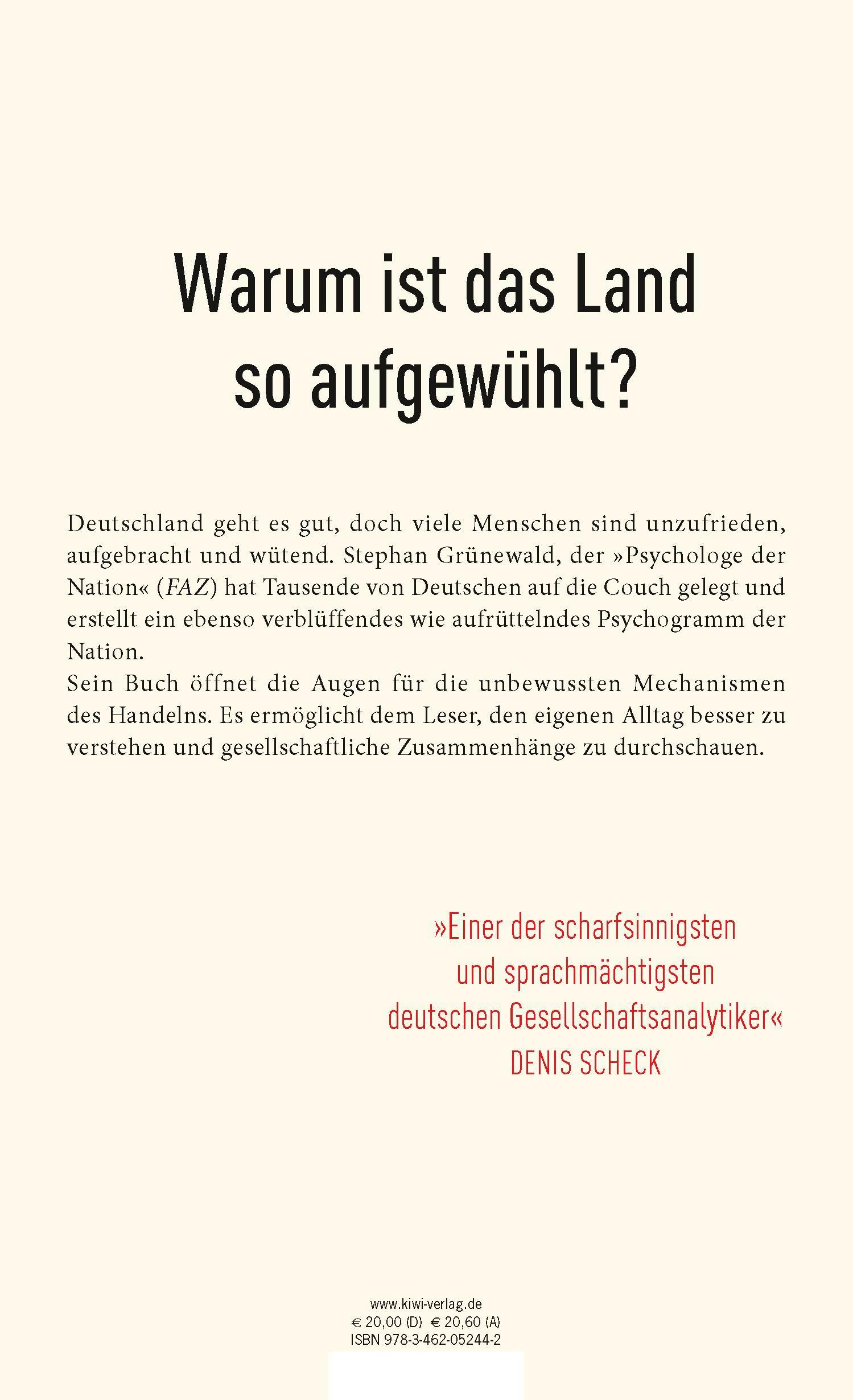 Rückseitencover Wie tickt Deutschland?