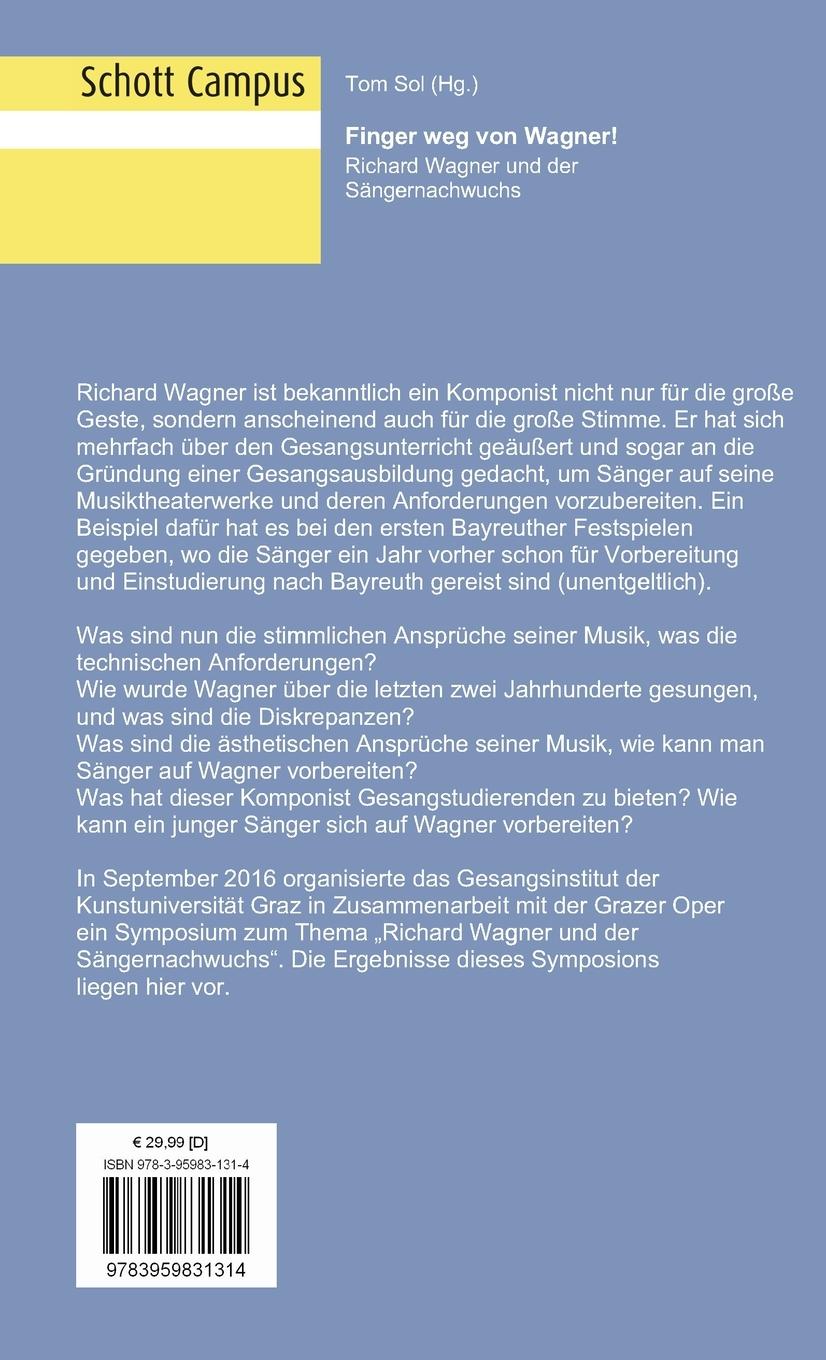 Rückseitencover Finger weg von Wagner!