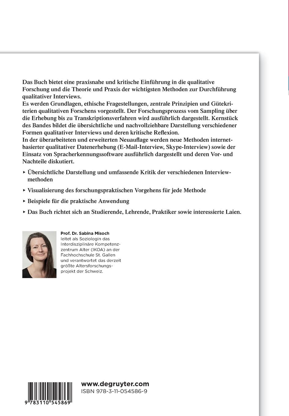 Rückseitencover Qualitative Interviews