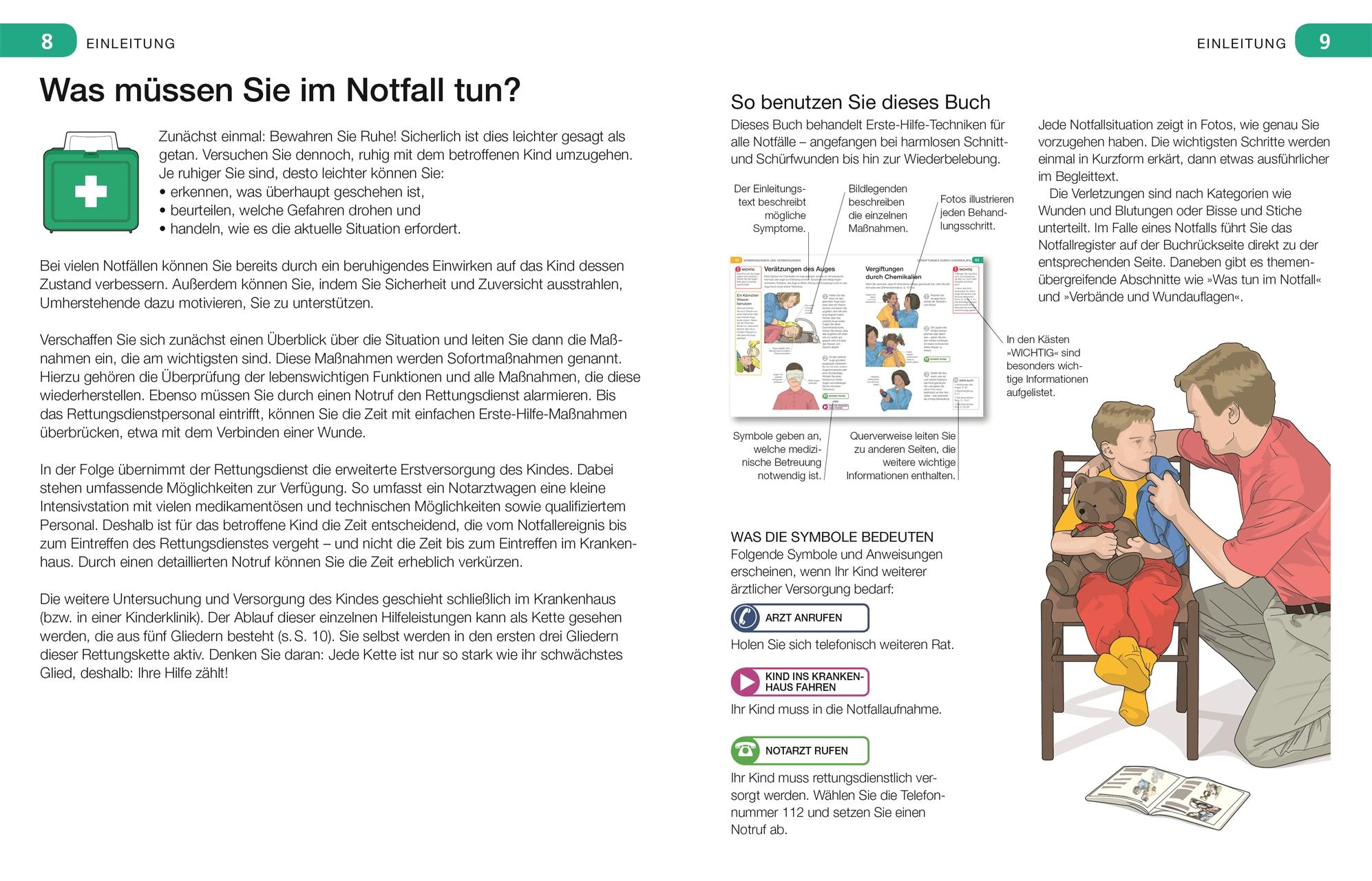 Beispielinhalt (Bild) Erste Hilfe für Babys und Kinder