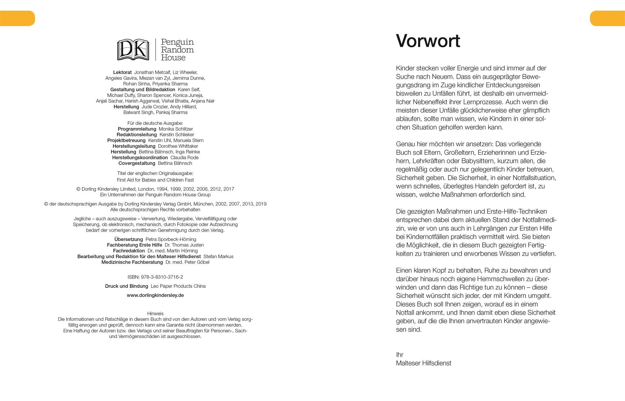 Beispielinhalt (Bild) Erste Hilfe für Babys und Kinder