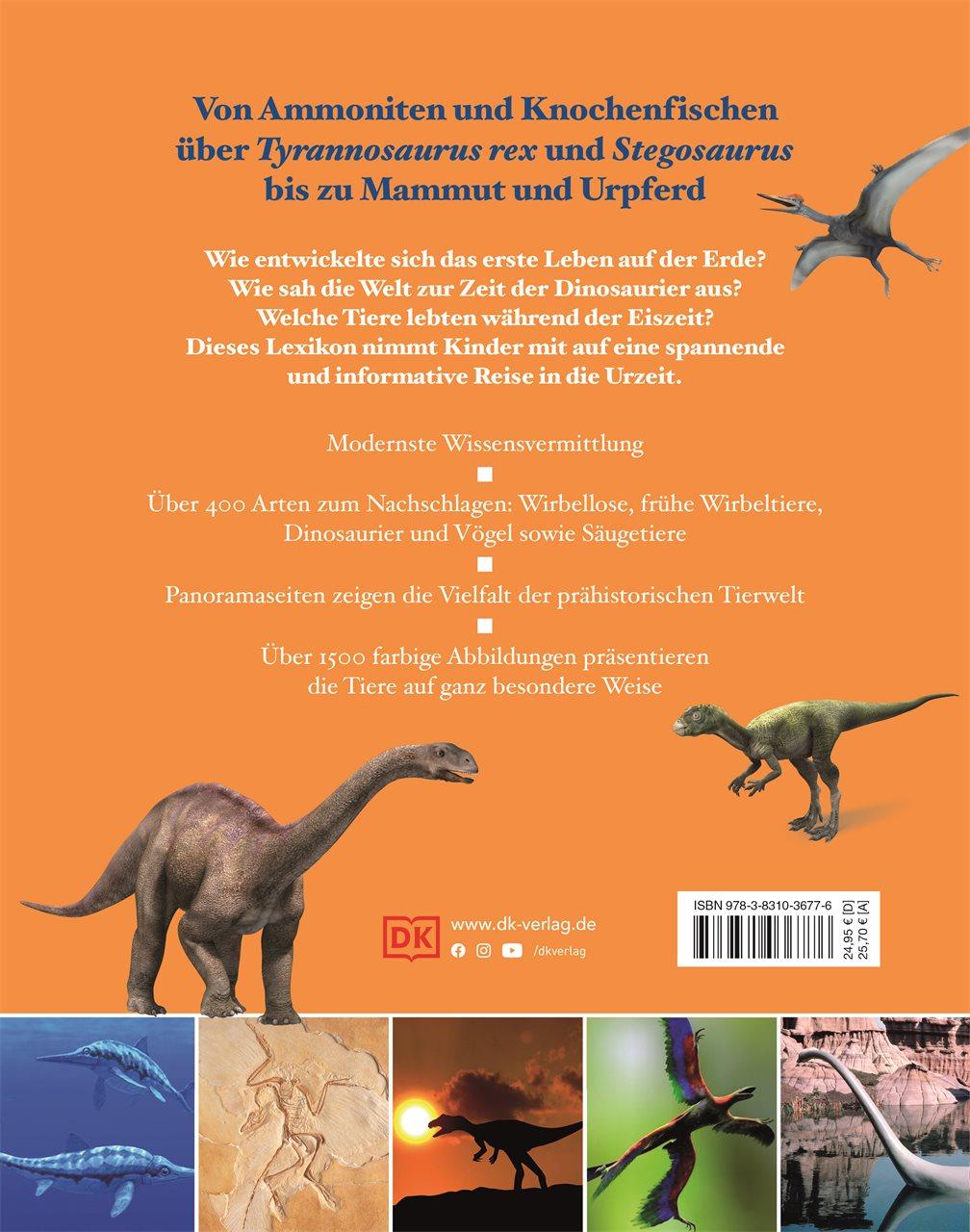 Rückseitencover Dinosaurier und andere Tiere der Urzeit für clevere Kids