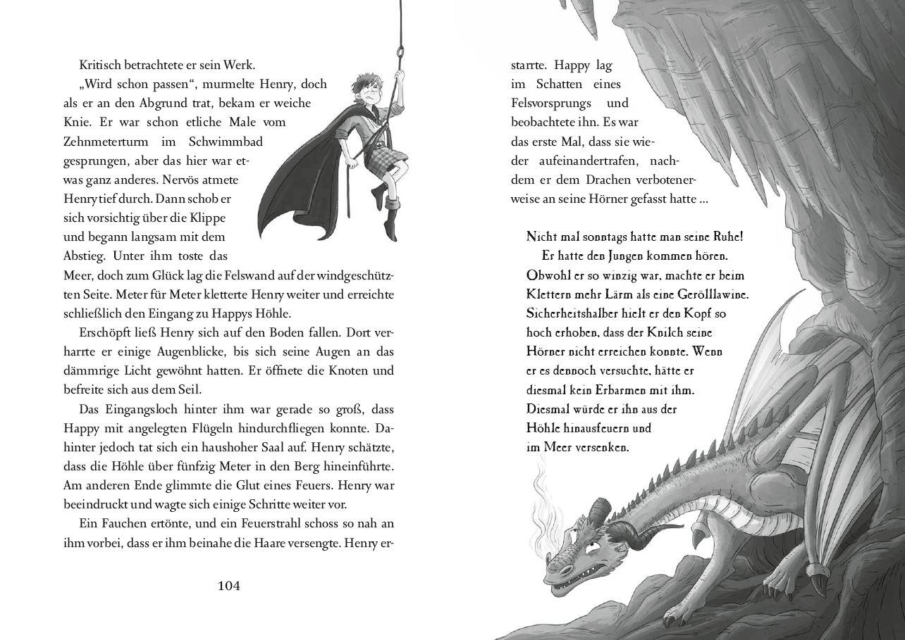 Beispielinhalt (Bild) Die geheime Drachenschule 2 - Der Drache mit den silbernen Hörnern