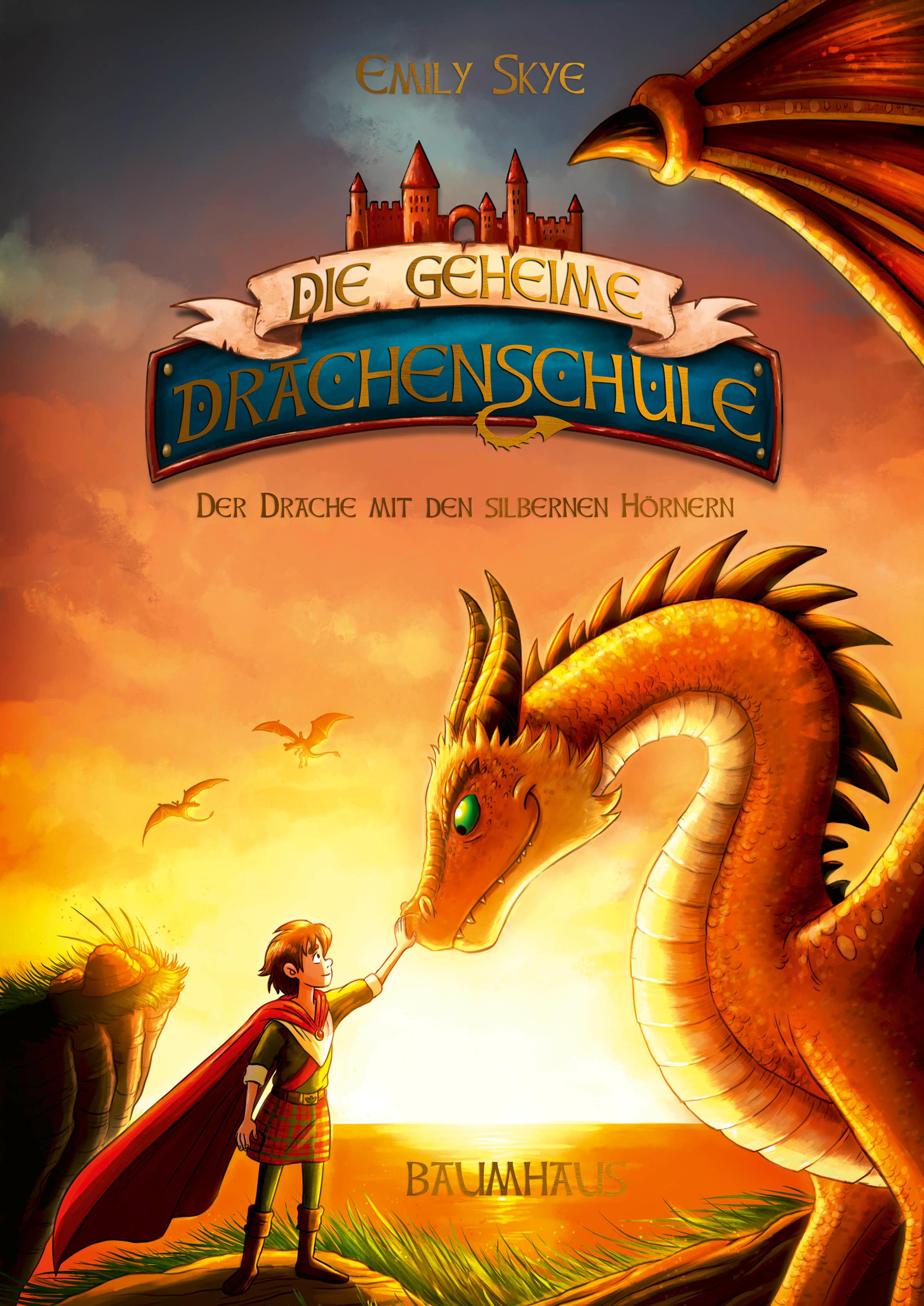 Vorderes Coverbild Die geheime Drachenschule 2 - Der Drache mit den silbernen Hörnern