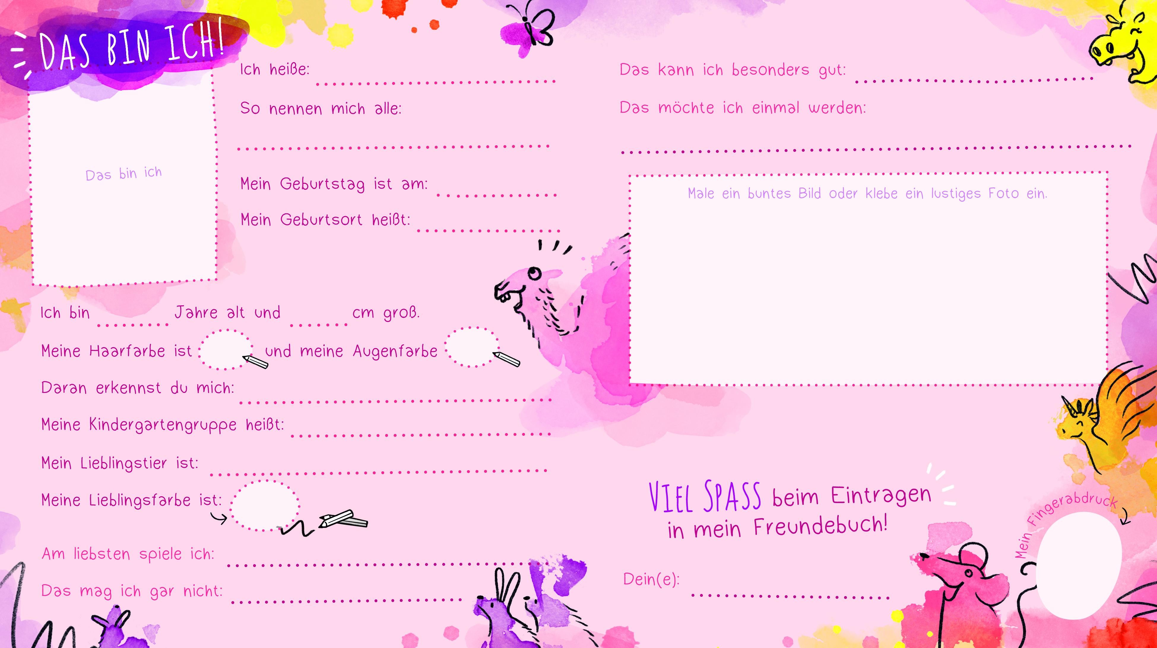 Beispielinhalt (Bild) Meine Kindergartenfreunde Mädchen