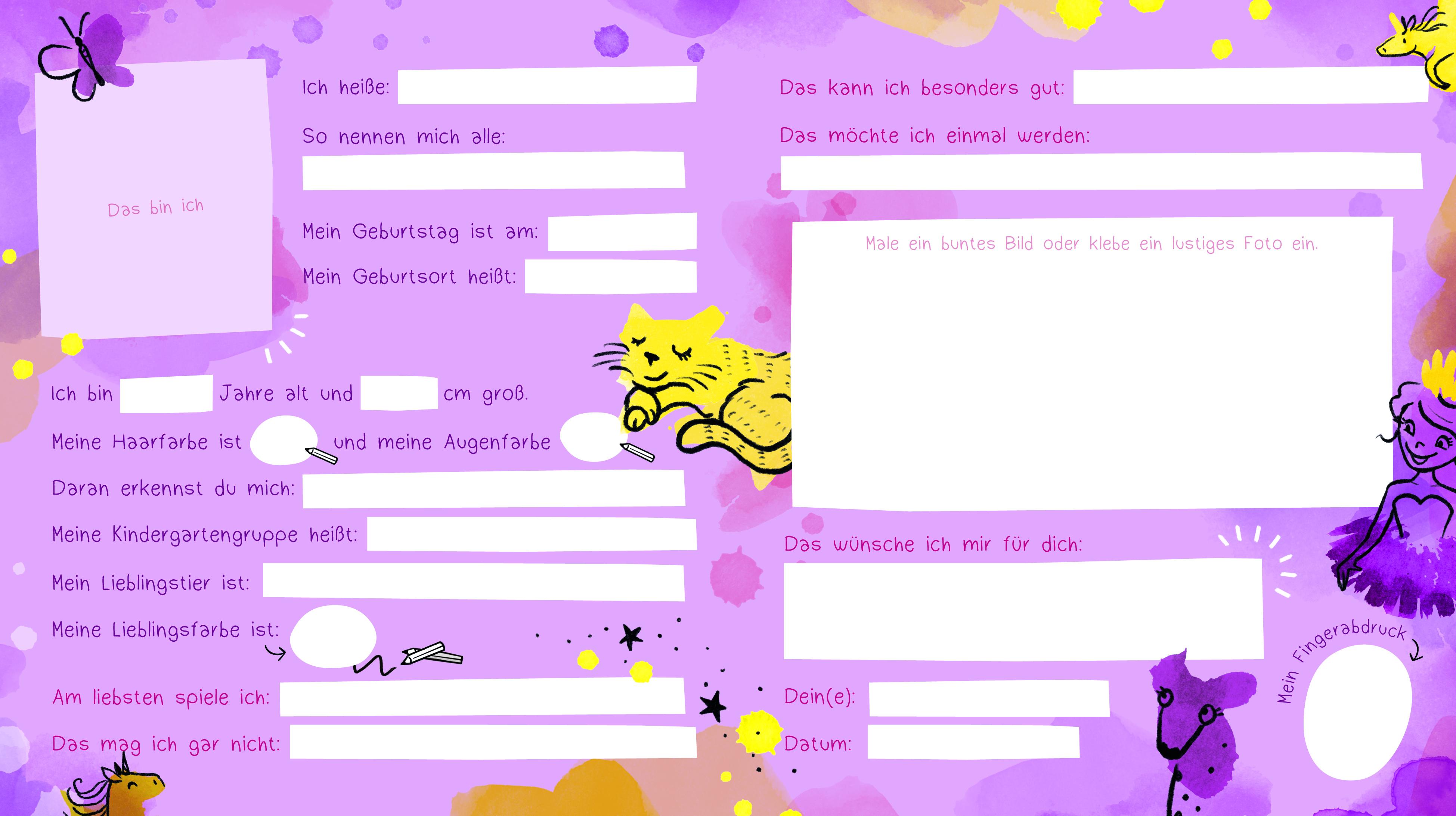 Beispielinhalt (Bild) Meine Kindergartenfreunde Mädchen