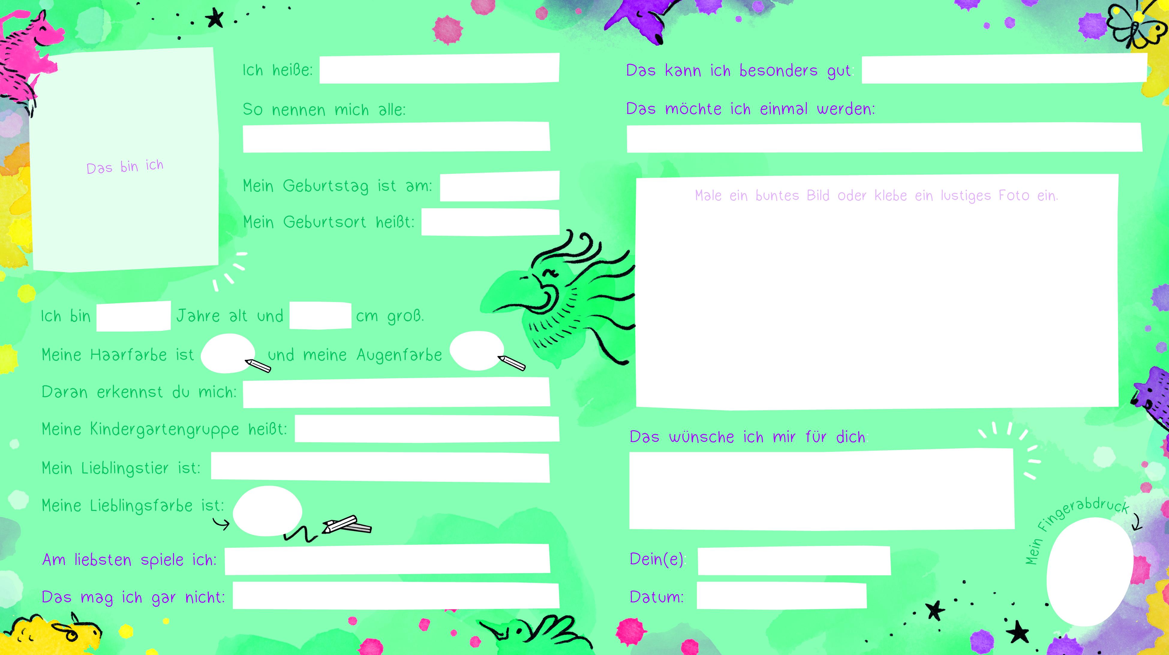 Beispielinhalt (Bild) Meine Kindergartenfreunde Mädchen