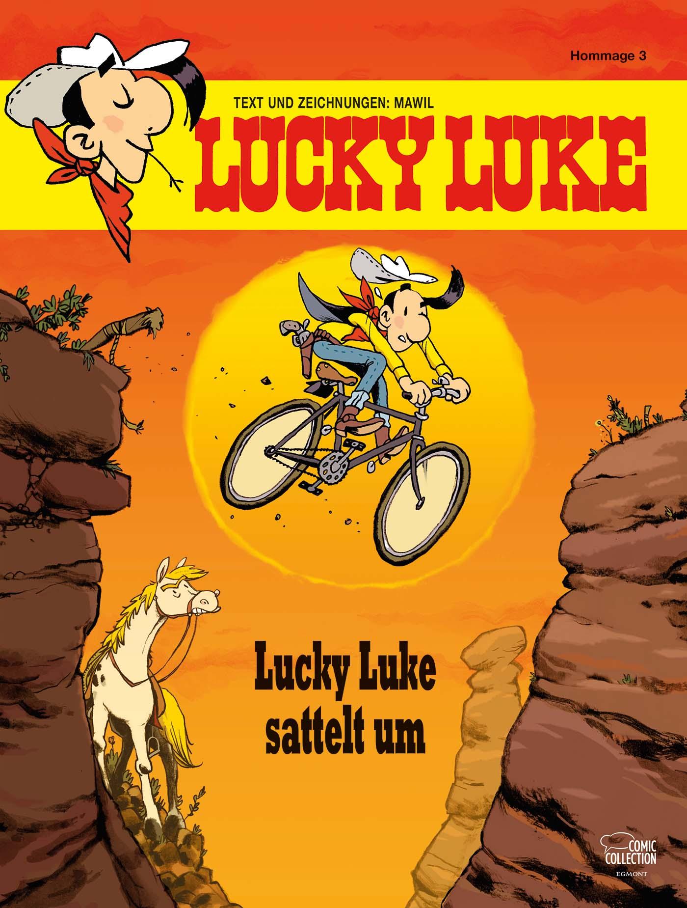 Vorderes Coverbild Lucky Luke sattelt um