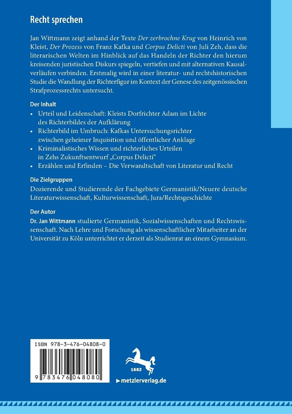 Rückseitencover Recht sprechen
