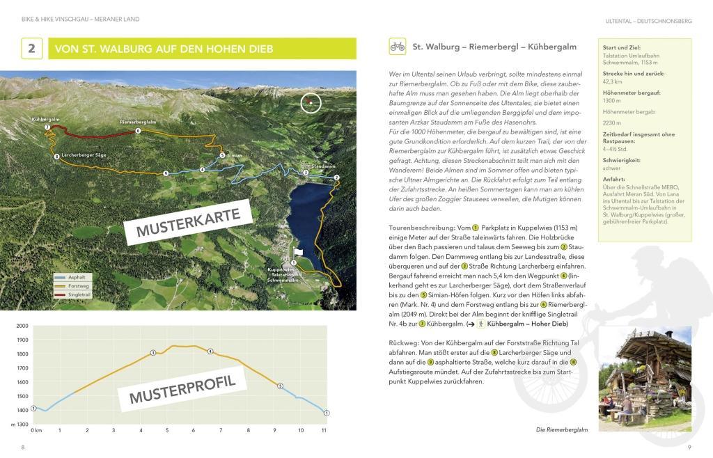 Beispielinhalt (Bild) Bike & Hike Vinschgau - Meraner Land