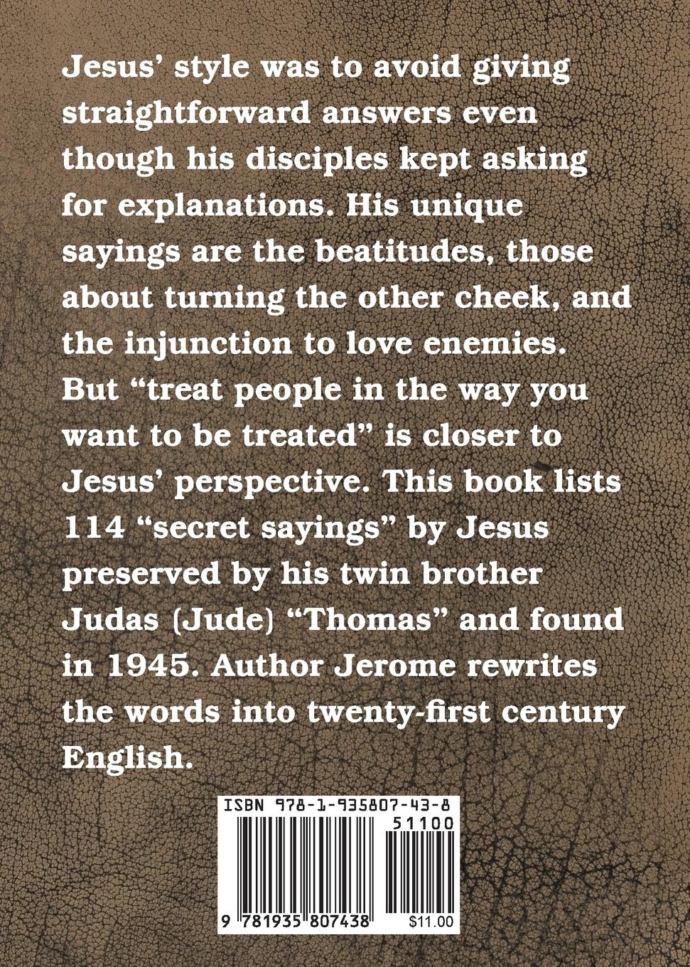 Rückseitencover The Gospel of Thomas