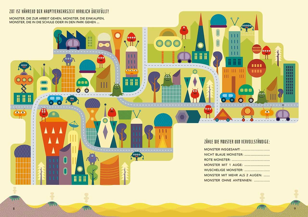 Beispielinhalt (Bild) Monstermäßig gut ... im Rechnen!