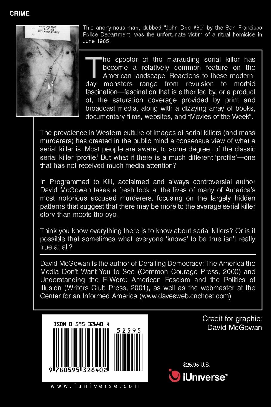 Rückseitencover Programmed to Kill