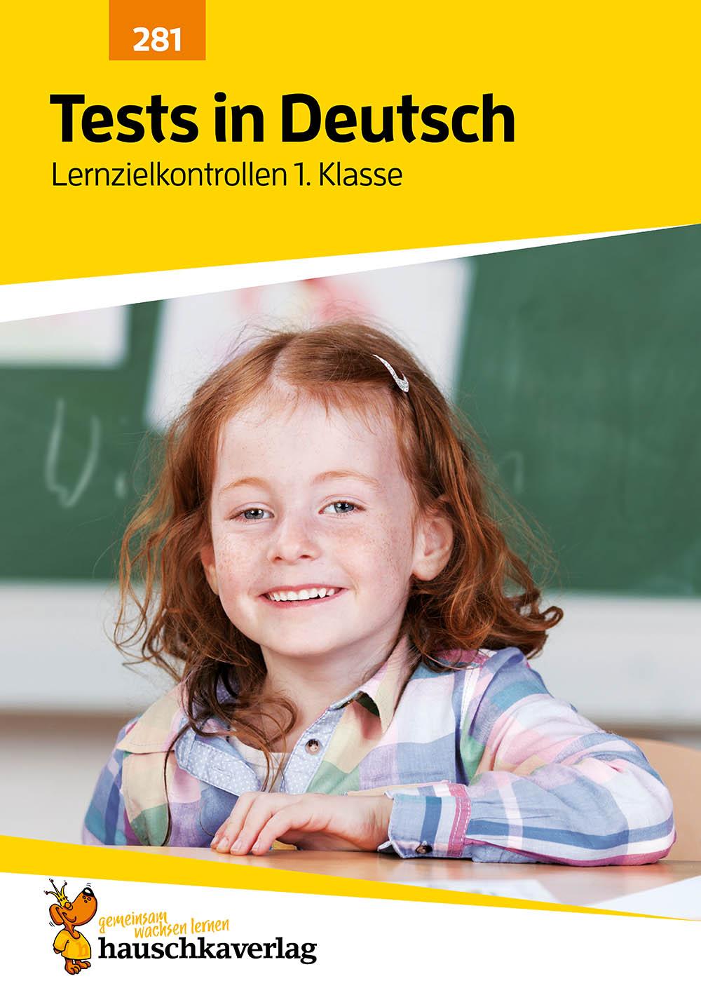 Vorderes Coverbild Übungsheft mit Tests in Deutsch 1. Klasse