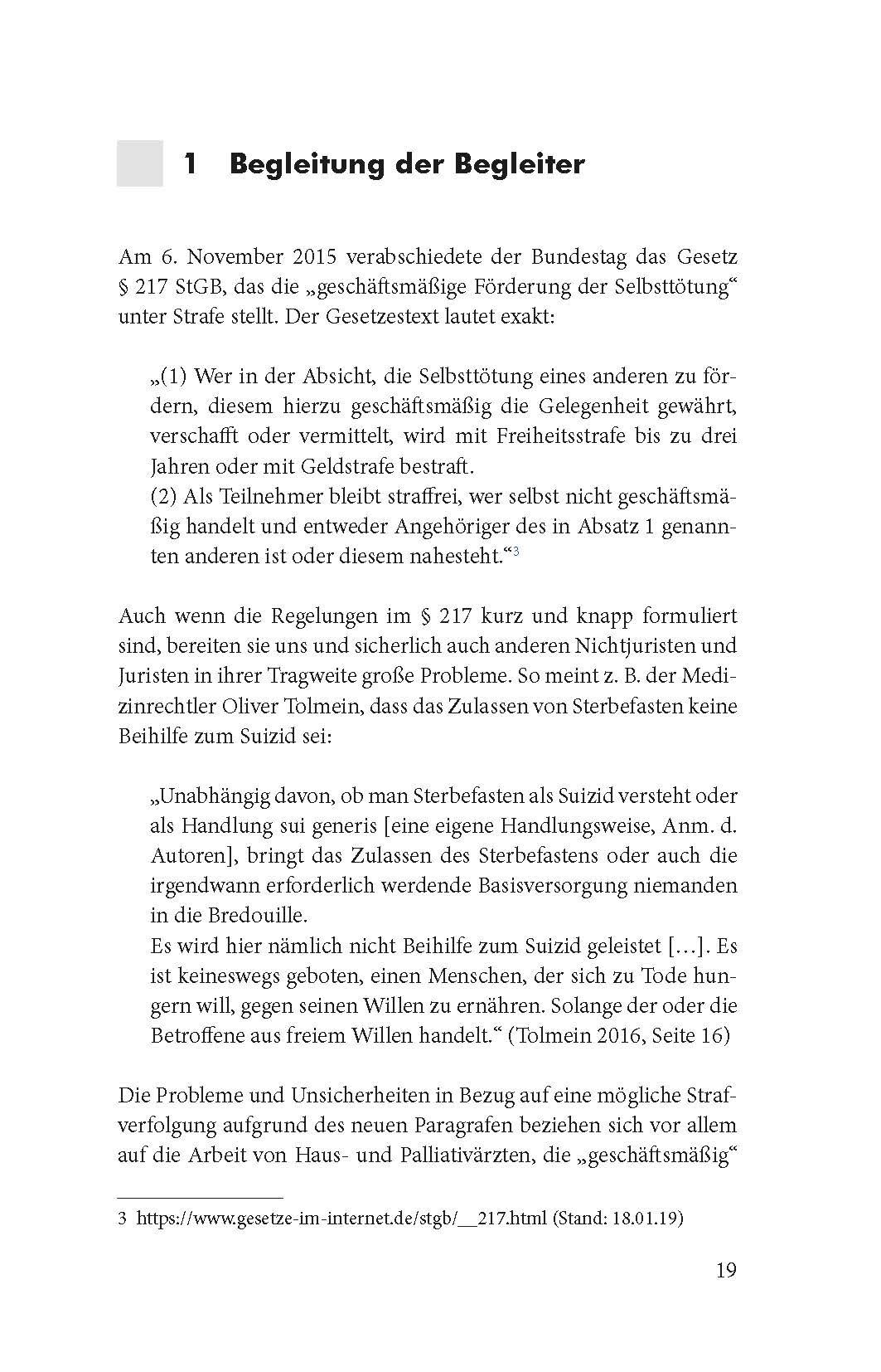 Beispielinhalt (Bild) Umgang mit Sterbefasten