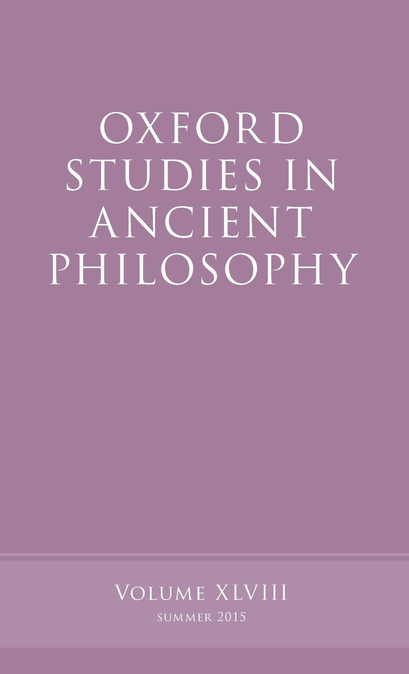 Vorderes Coverbild Oxford Studies in Ancient Philosophy, Volume 48 (UK)