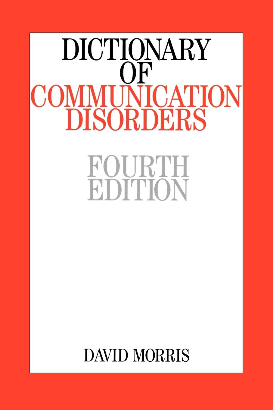 Vorderes Coverbild Dictionary of Communication Disorders