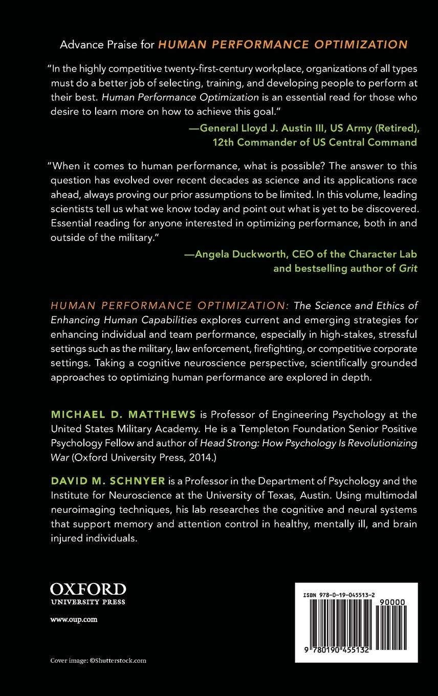 Rückseitencover Human Performance Optimization