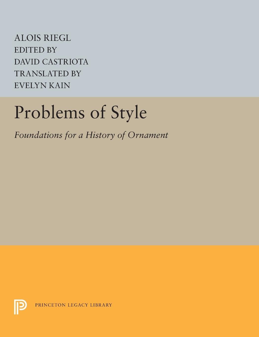 Vorderes Coverbild Problems of Style