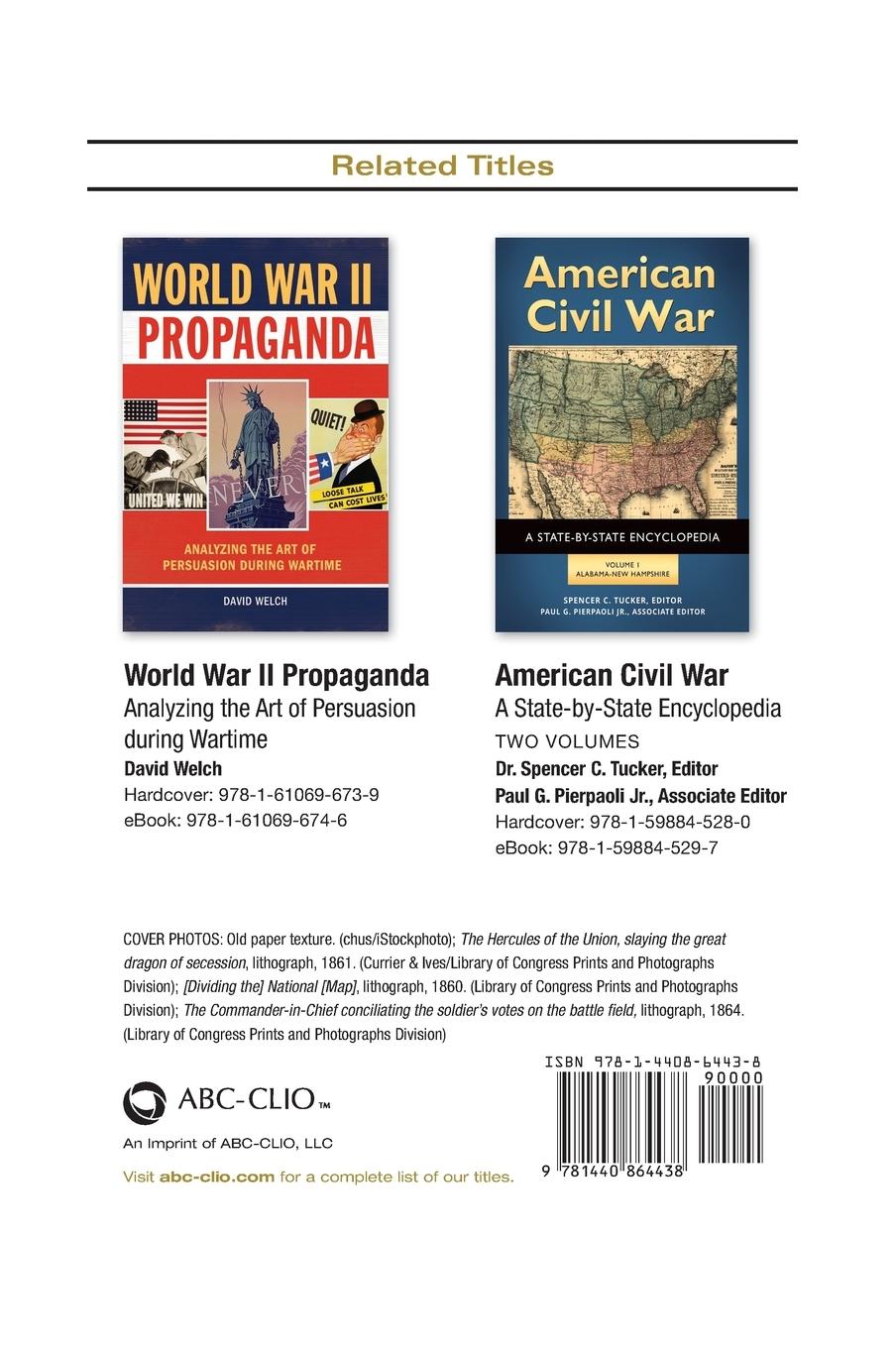 Rückseitencover Propaganda from the American Civil War