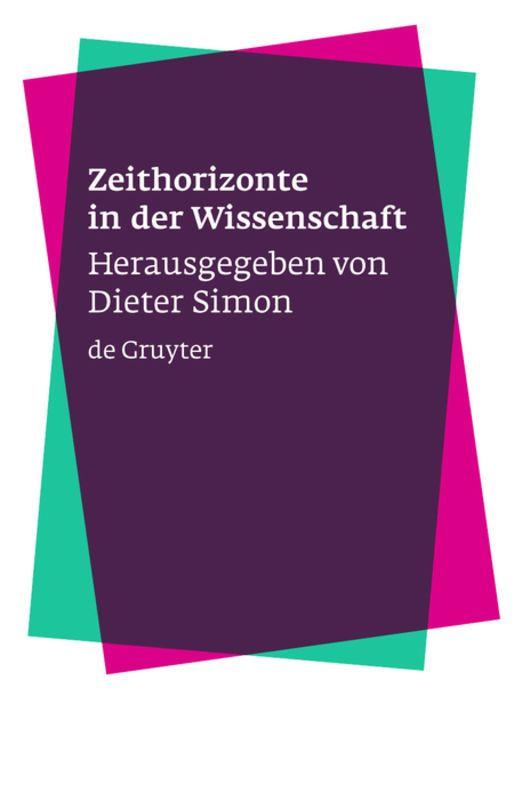 Vorderes Coverbild Zeithorizonte in der Wissenschaft