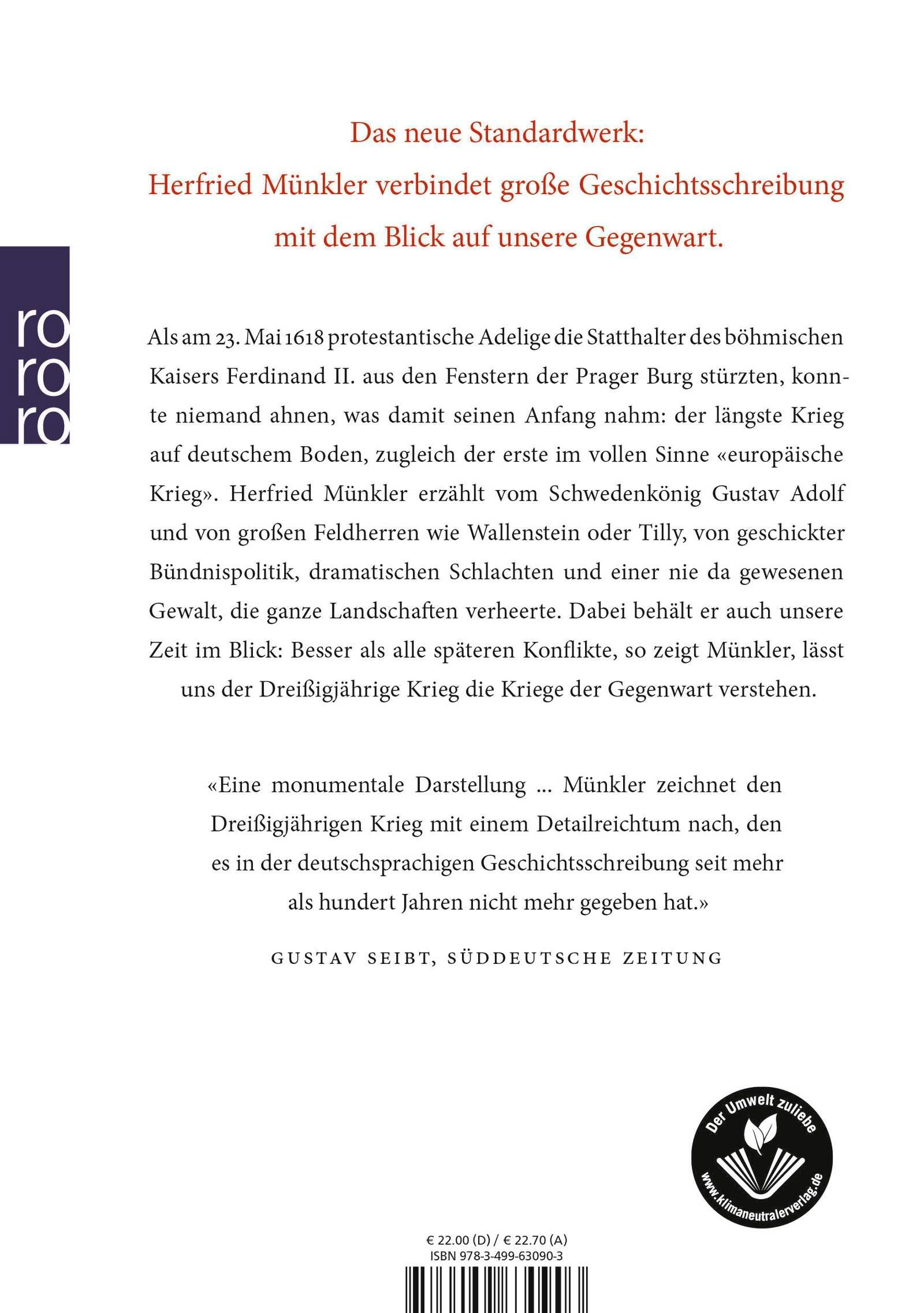 Rückseitencover Der Dreißigjährige Krieg