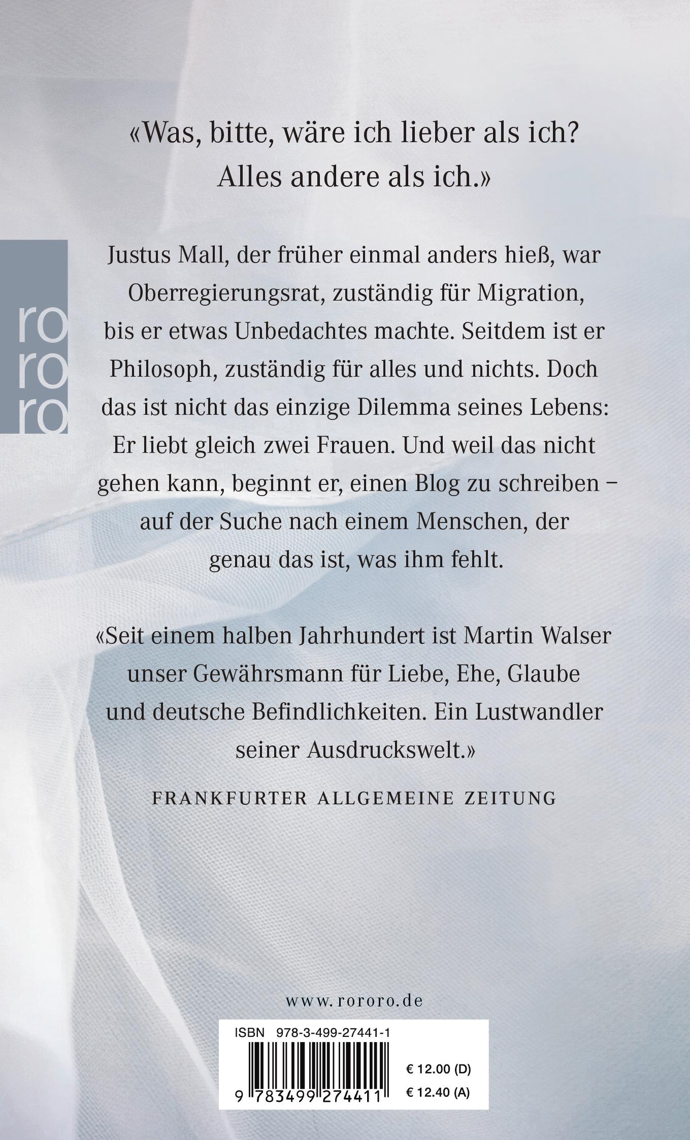 Rückseitencover Gar alles oder Briefe an eine unbekannte Geliebte