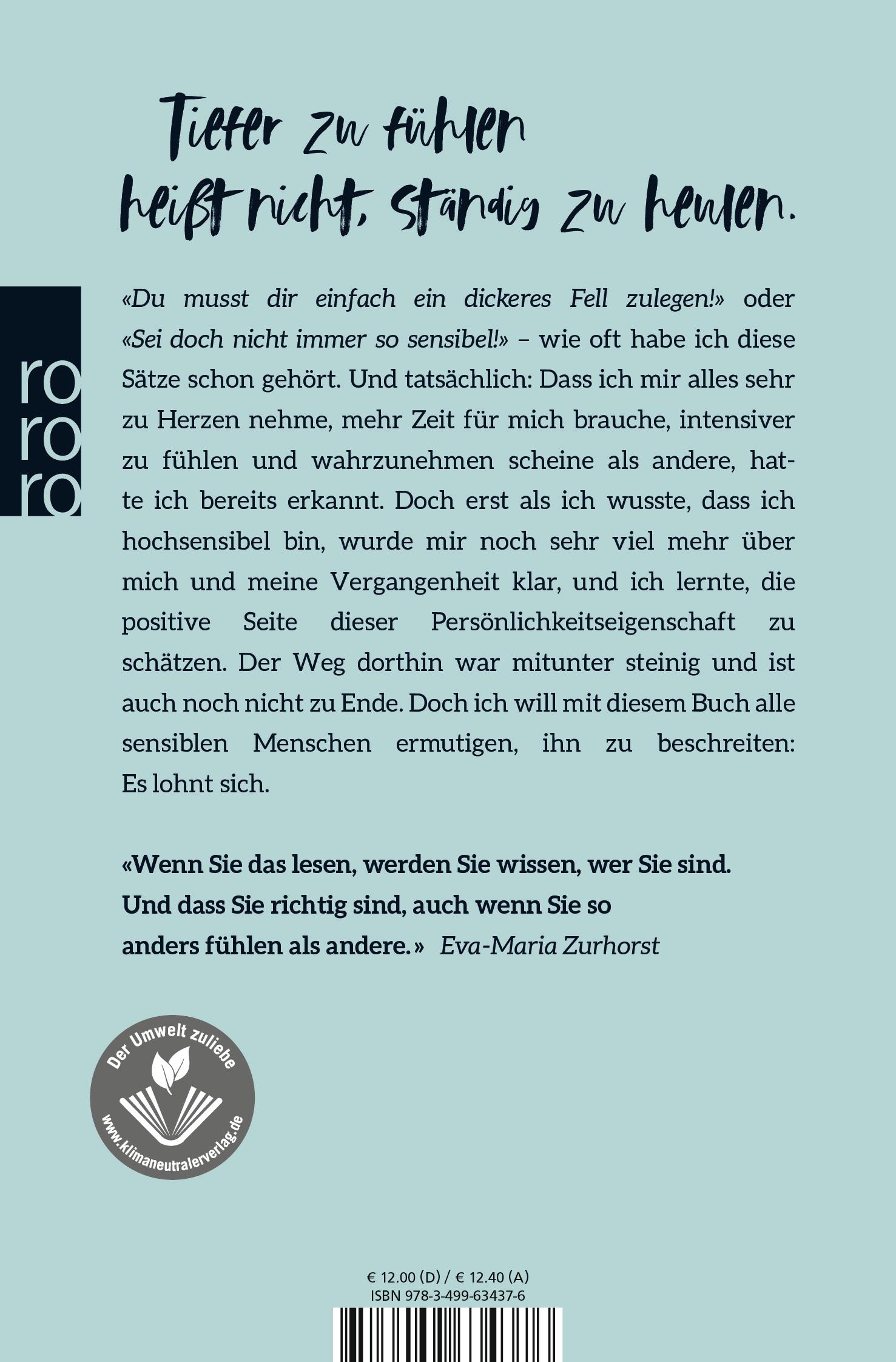 Rückseitencover Proud to be Sensibelchen