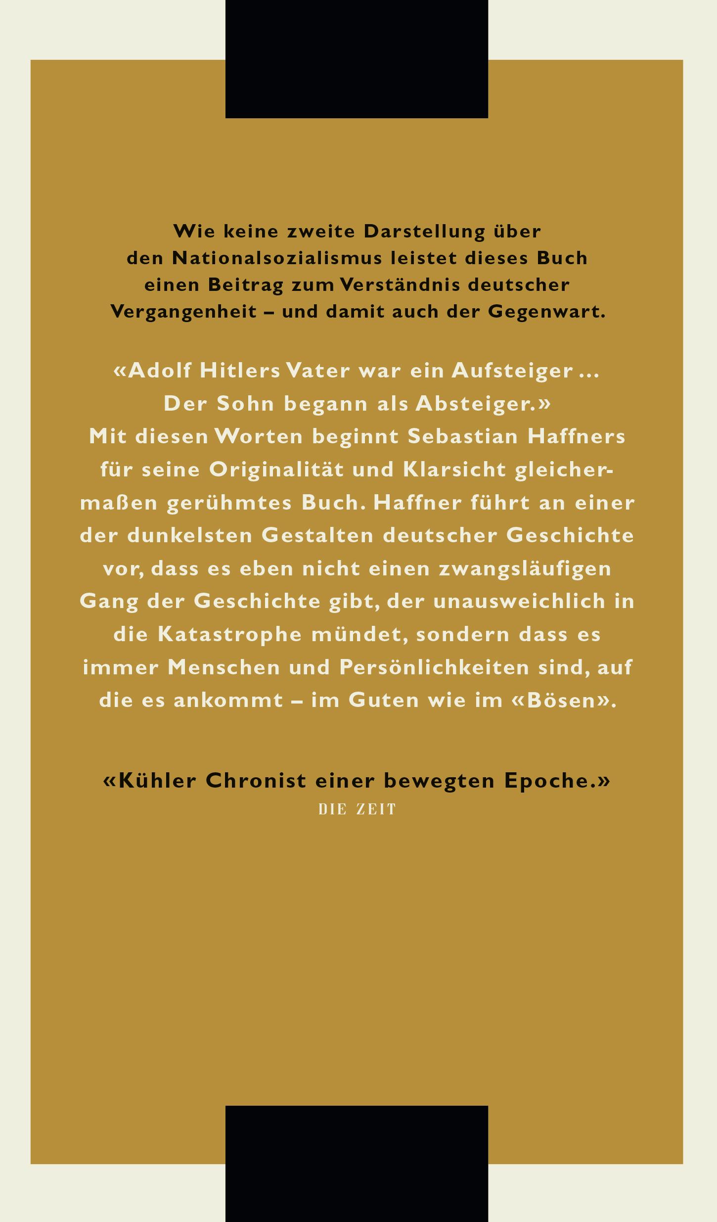 Rückseitencover Anmerkungen zu Hitler