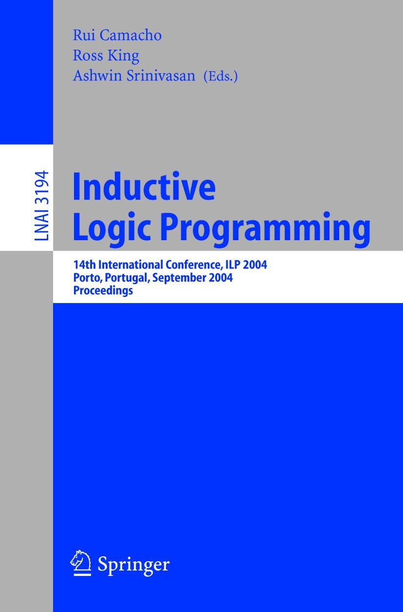 Vorderes Coverbild Inductive Logic Programming