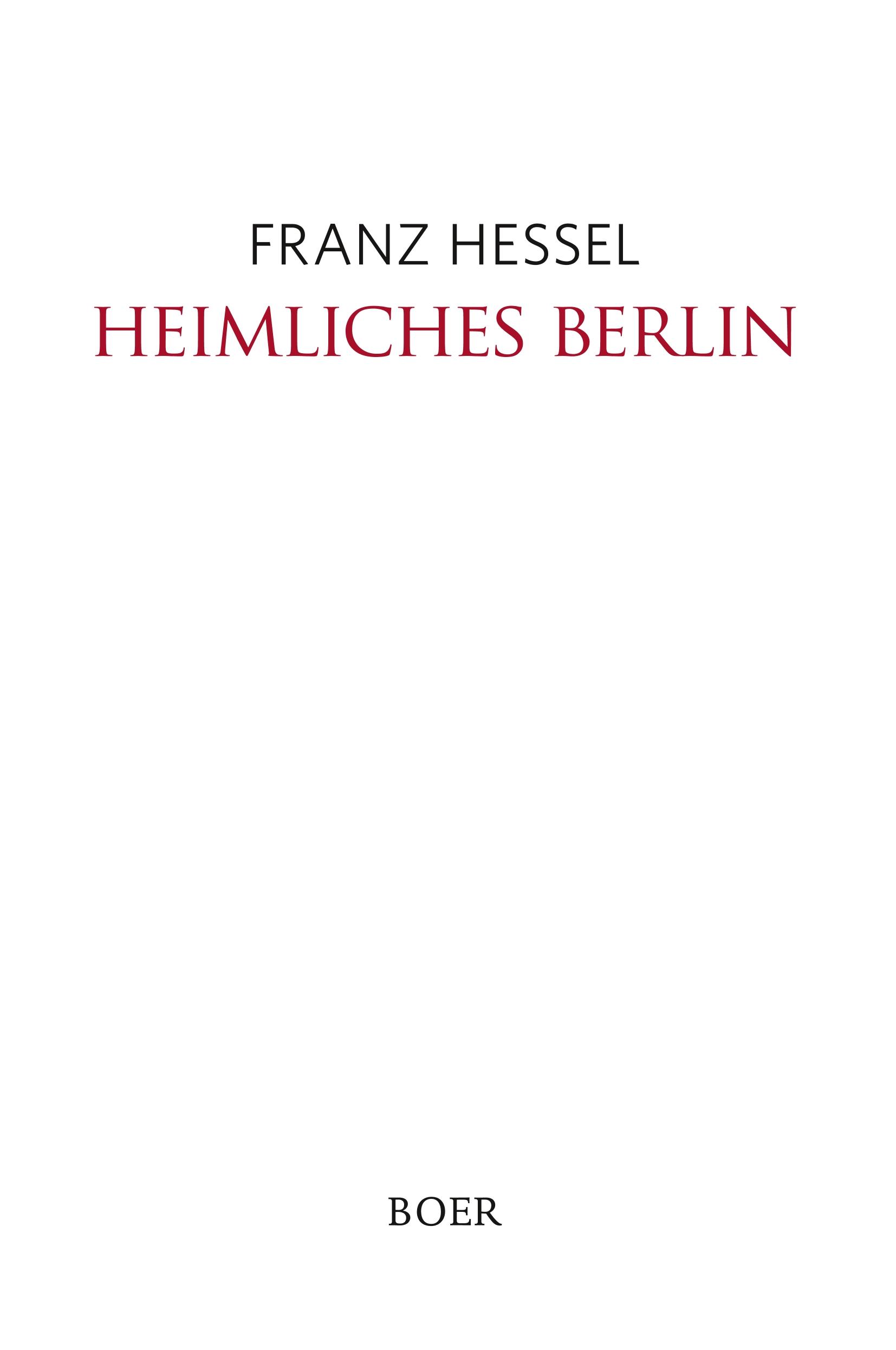 Vorderes Coverbild Heimliches Berlin