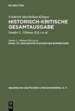 Vorderes Coverbild Geschichte Giafars des Barmeciden