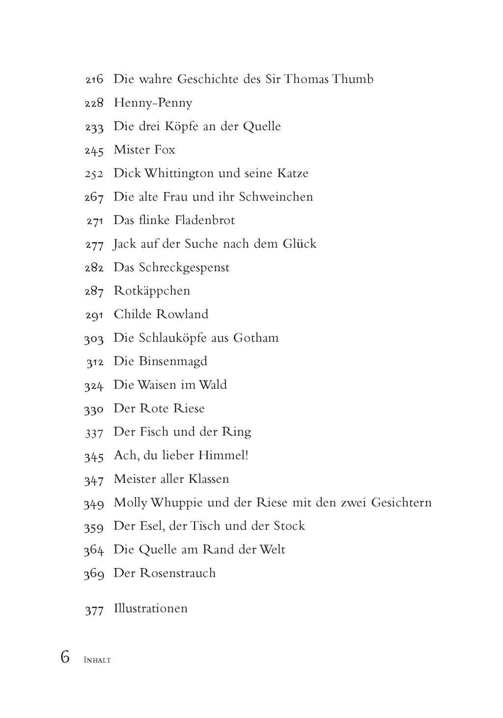 Beispielinhalt (Bild) Englische Märchen