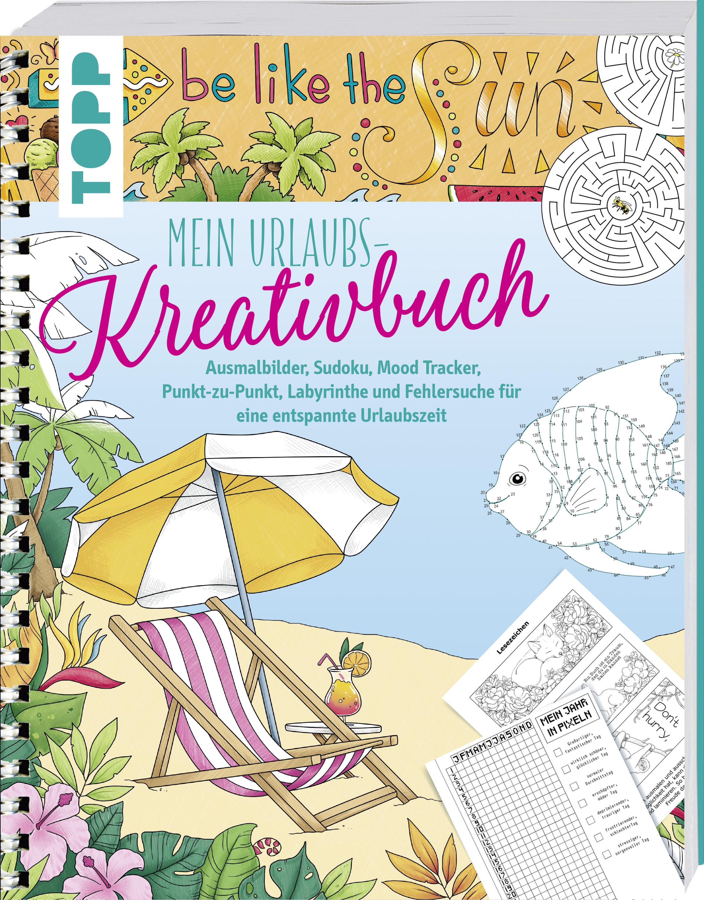 Vorderes Coverbild Mein Urlaubs-Kreativbuch