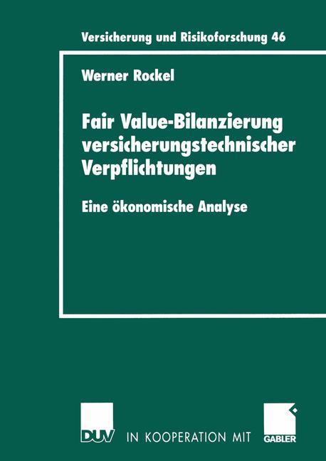 Vorderes Coverbild Fair Value-Bilanzierung versicherungstechnischer Verpflichtungen