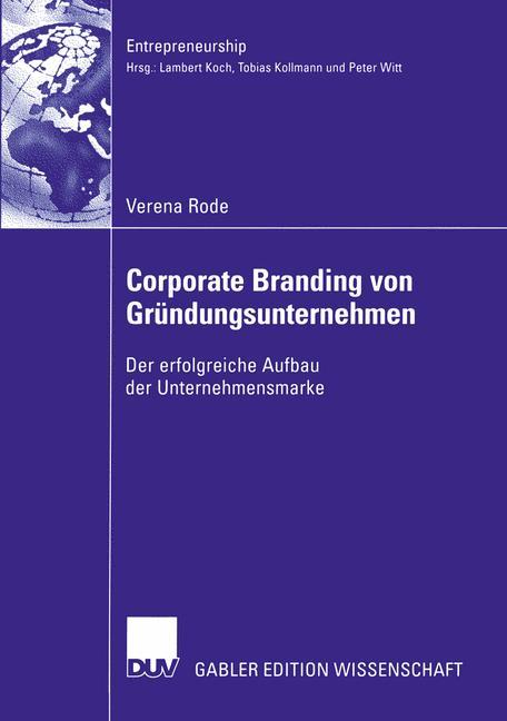 Vorderes Coverbild Corporate Branding von Gründungsunternehmen