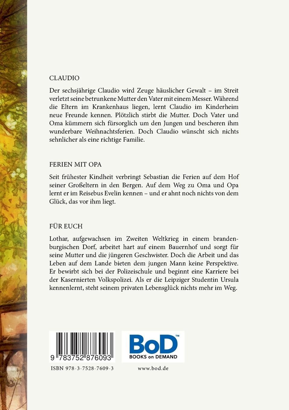 Rückseitencover Aus dem Leben erzählt