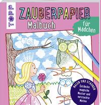 Vorderes Coverbild Zauberpapier Malbuch für Mädchen