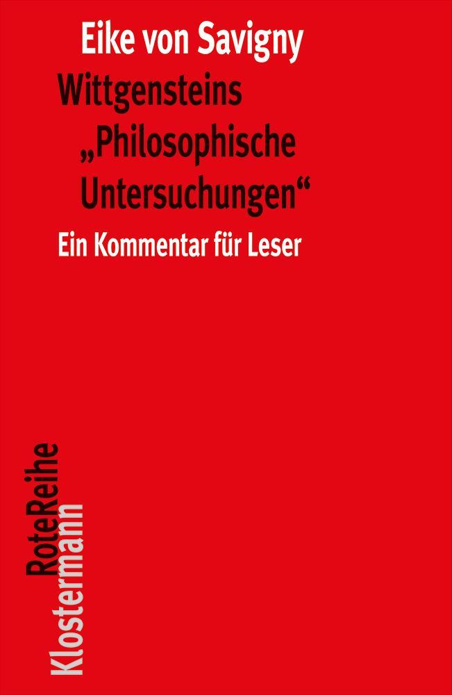 Vorderes Coverbild Wittgensteins "Philosophische Untersuchungen"