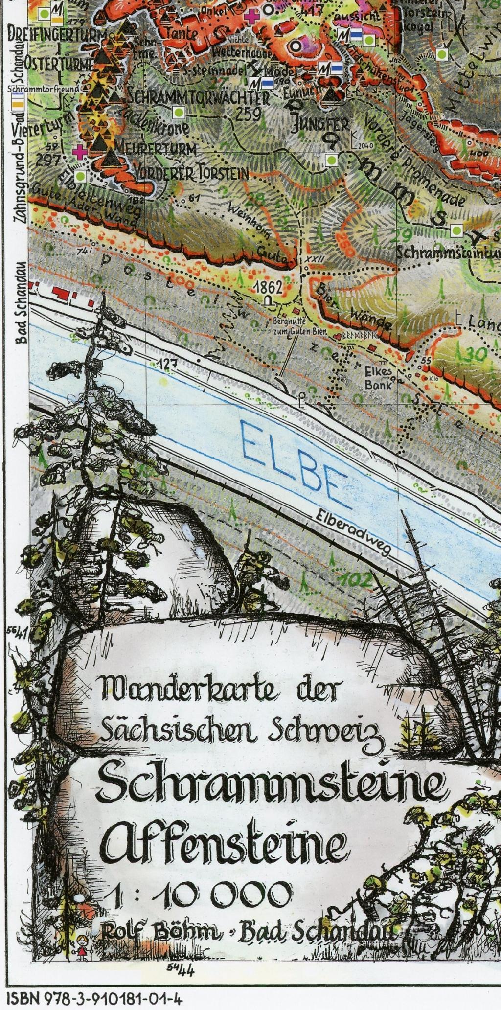 Vorderes Coverbild Schrammsteine·Affensteine 1 : 10 000