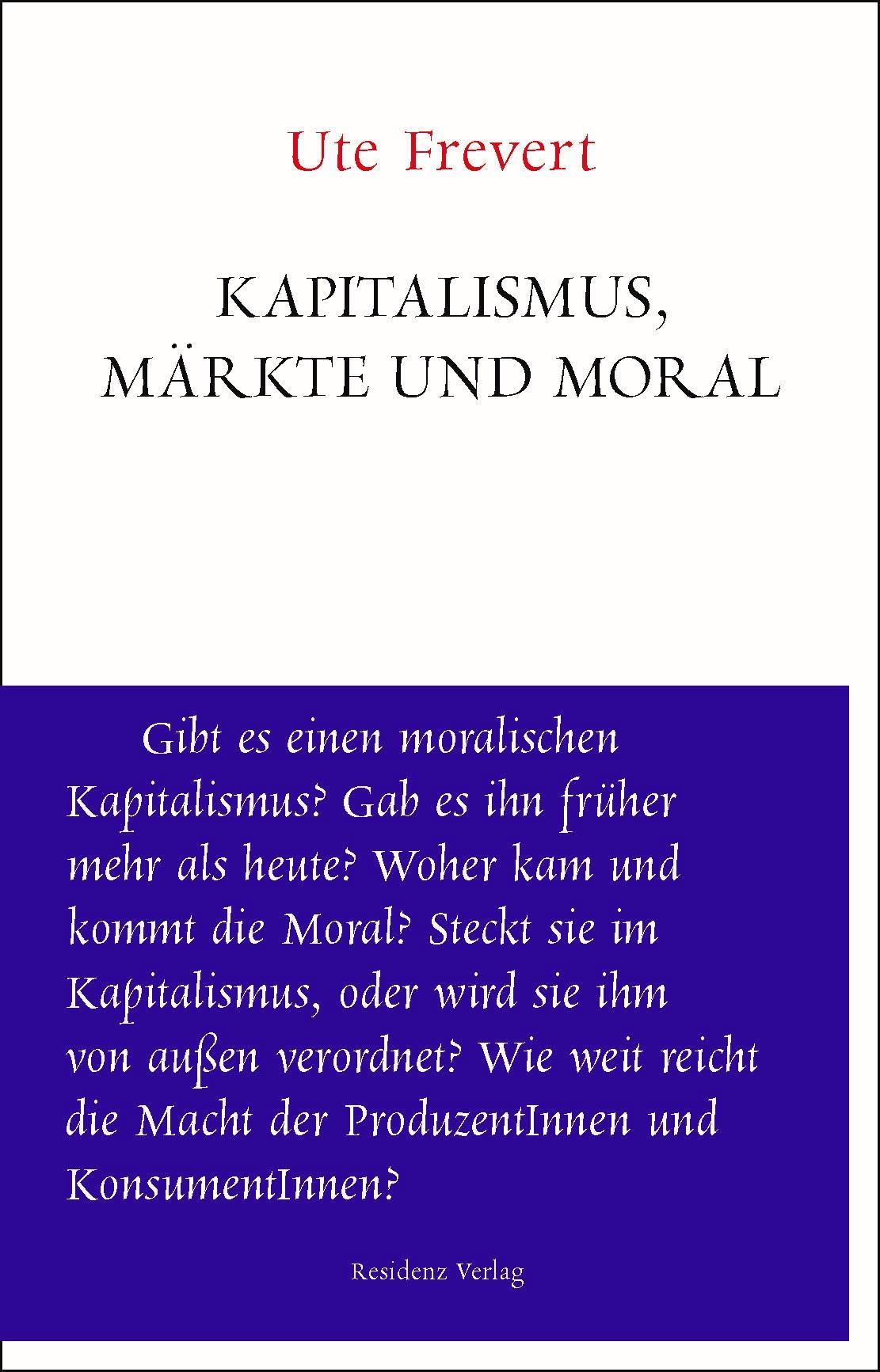 Vorderes Coverbild Kapitalismus, Märkte und Moral