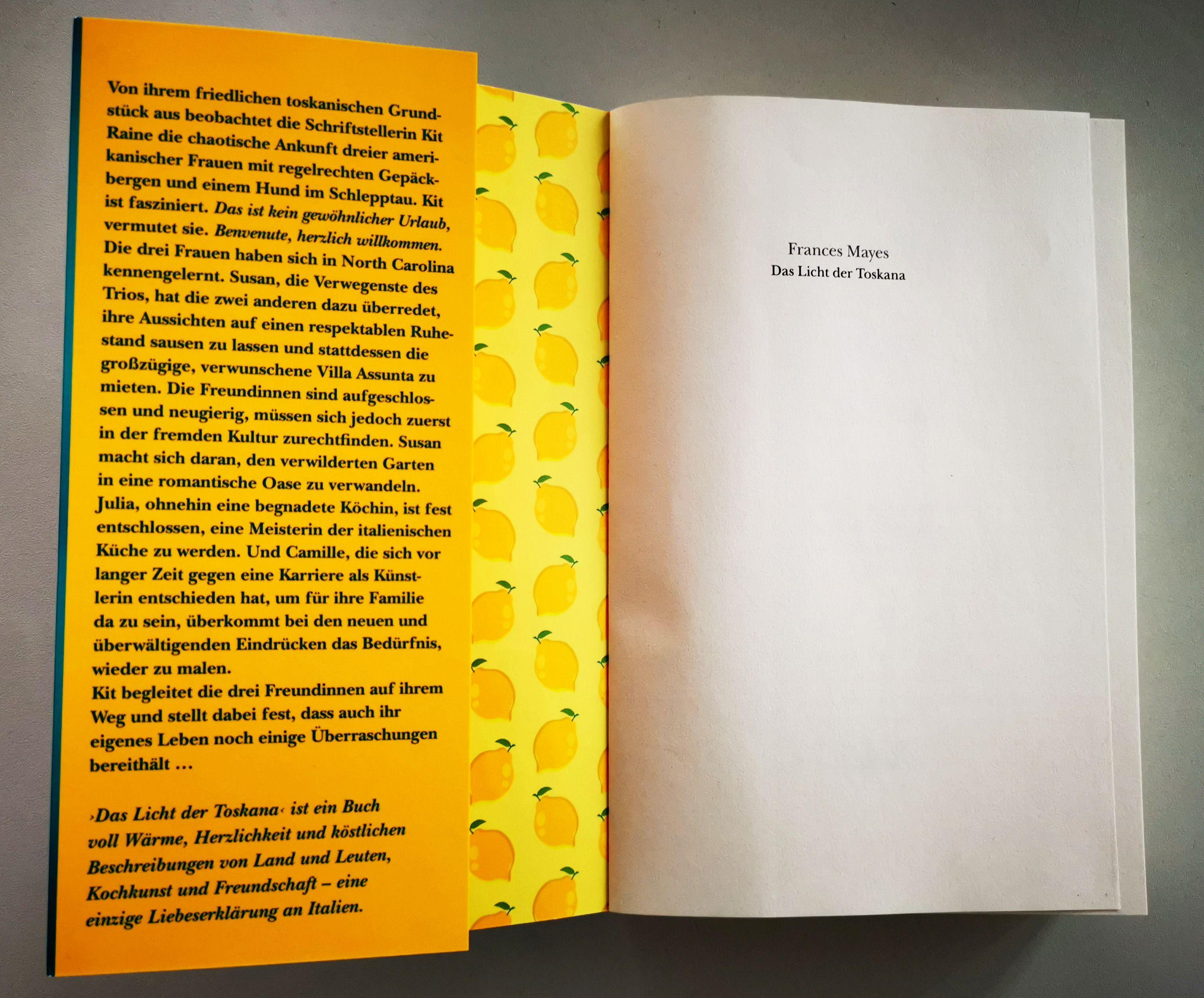 Beispielinhalt (Bild) Das Licht der Toskana