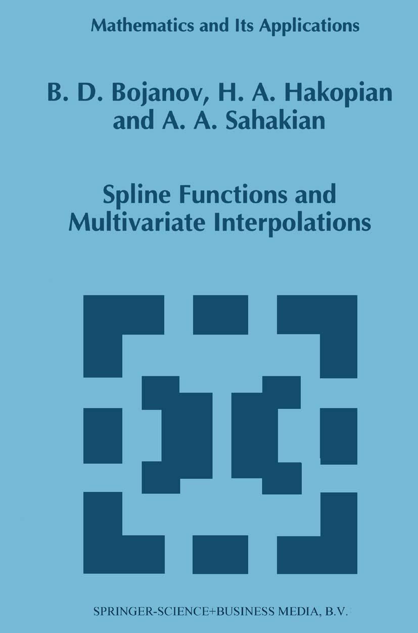 Vorderes Coverbild Spline Functions and Multivariate Interpolations