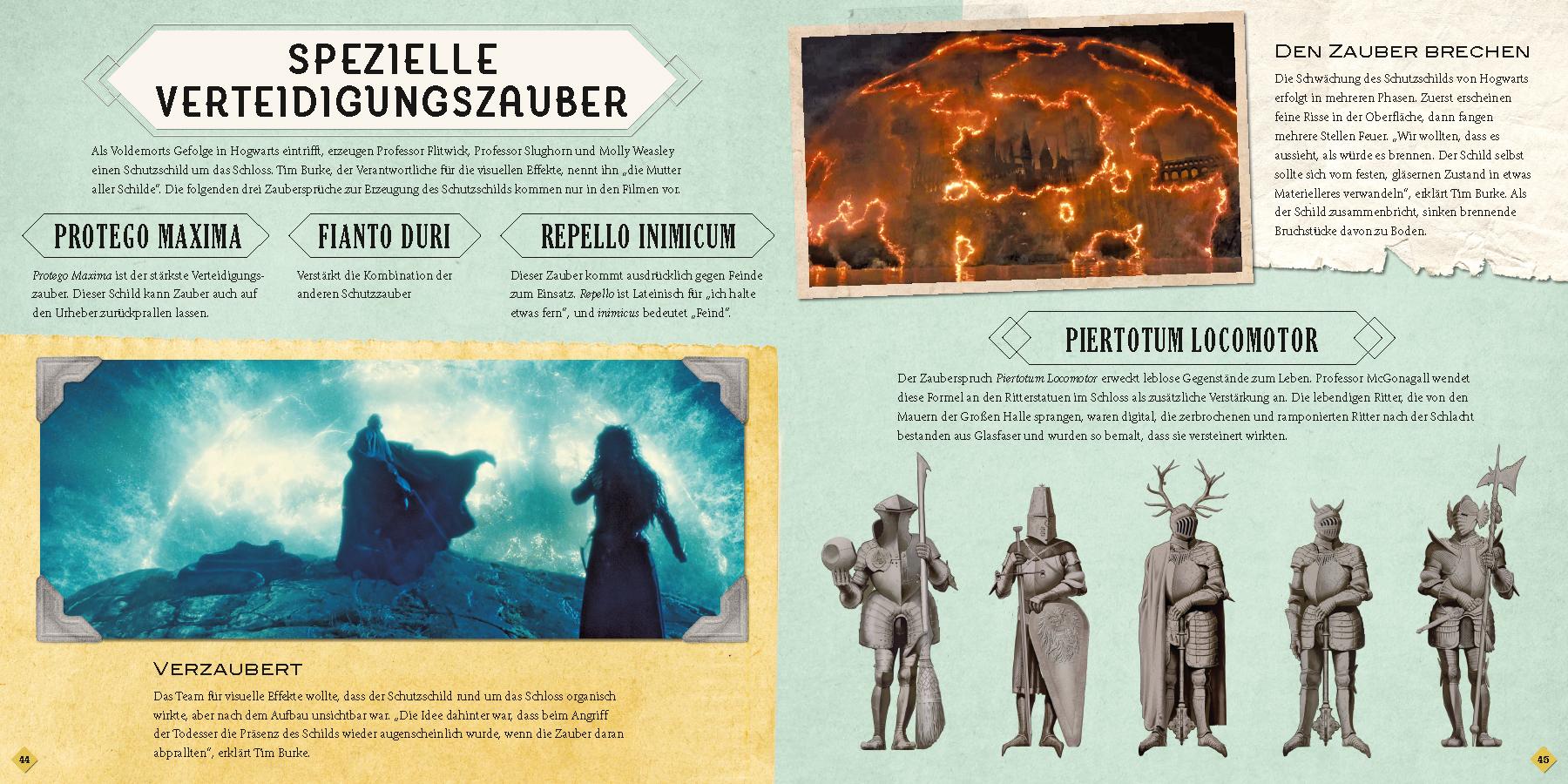 Beispielinhalt (Bild) Harry Potter: Die Zaubersprüche - Das Handbuch zu den Filmen