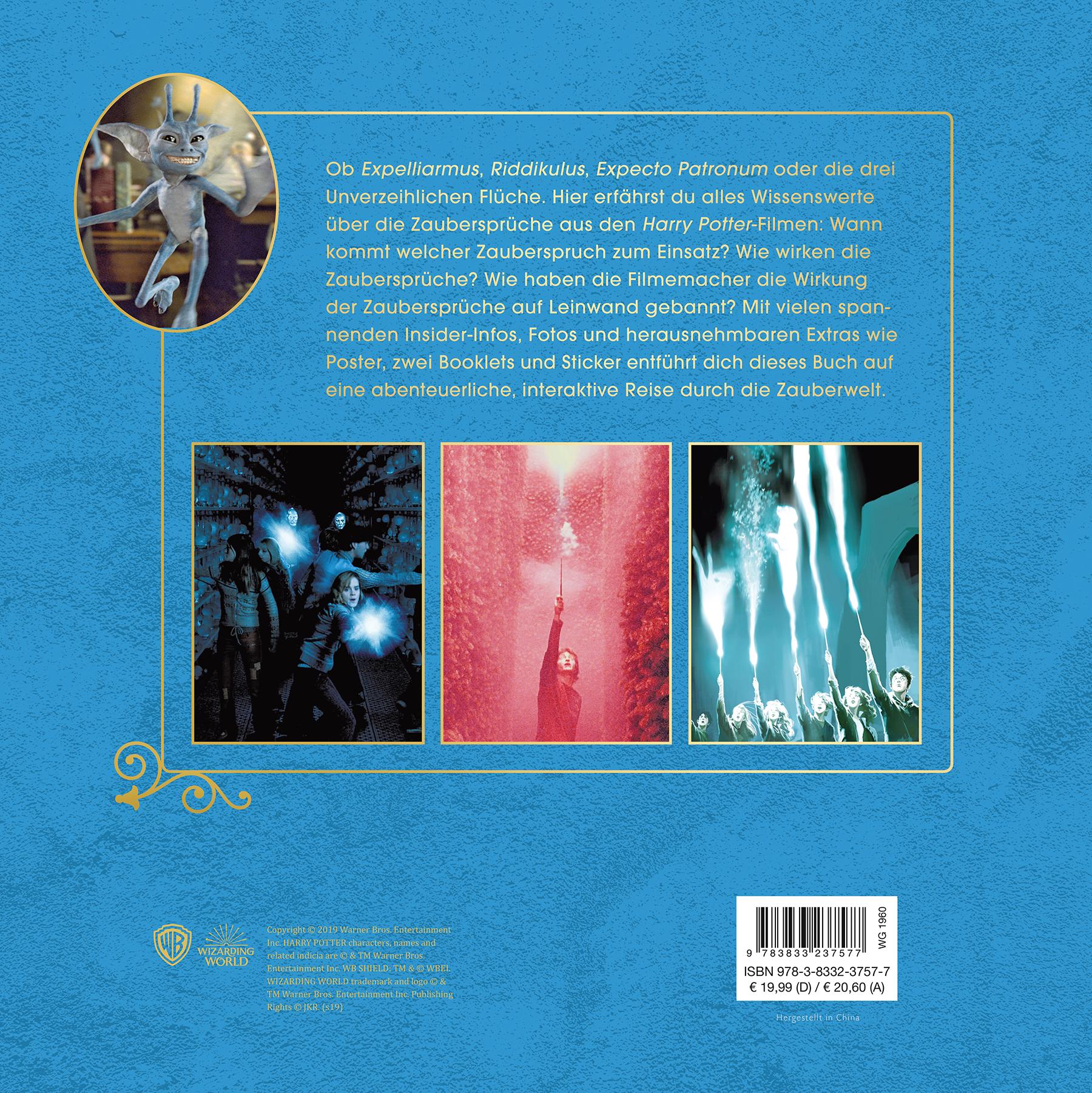 Rückseitencover Harry Potter: Die Zaubersprüche - Das Handbuch zu den Filmen