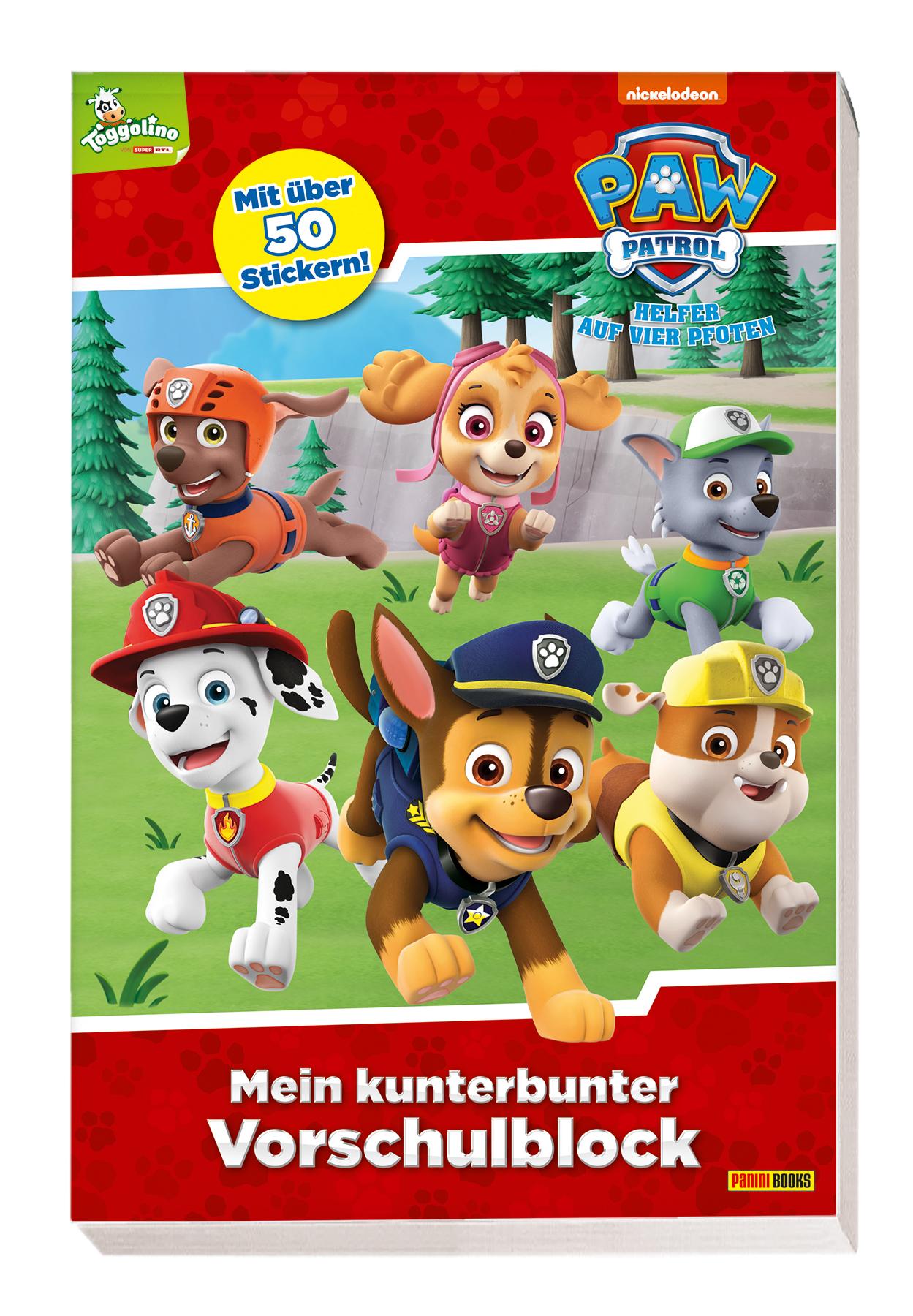 Vorderes Coverbild PAW Patrol: Mein kunterbunter Vorschulblock