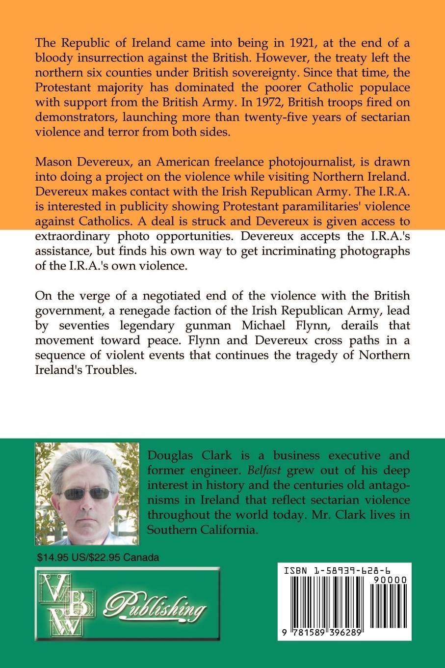 Rückseitencover Belfast, A Novel of the Troubles