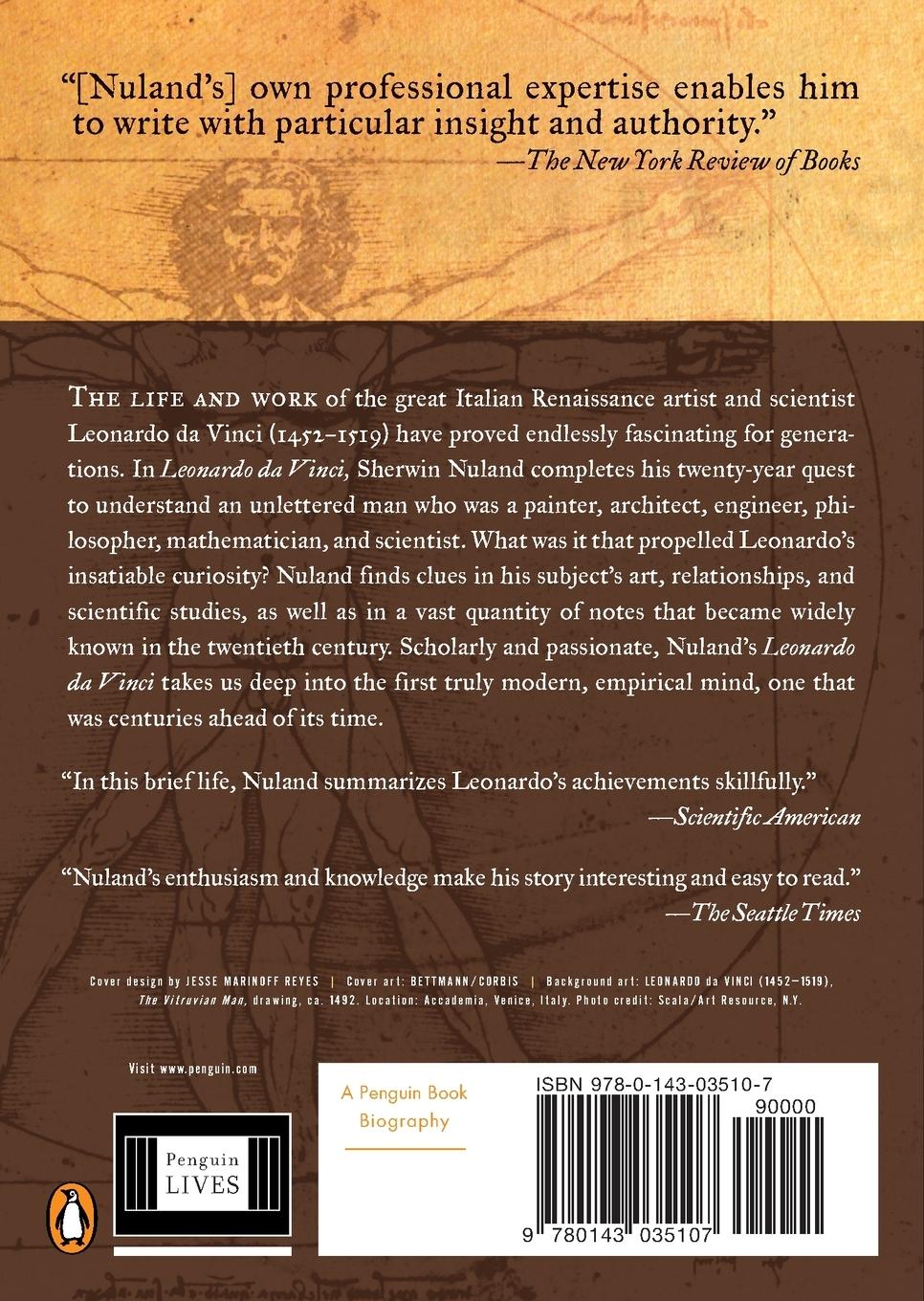 Rückseitencover Leonardo da Vinci