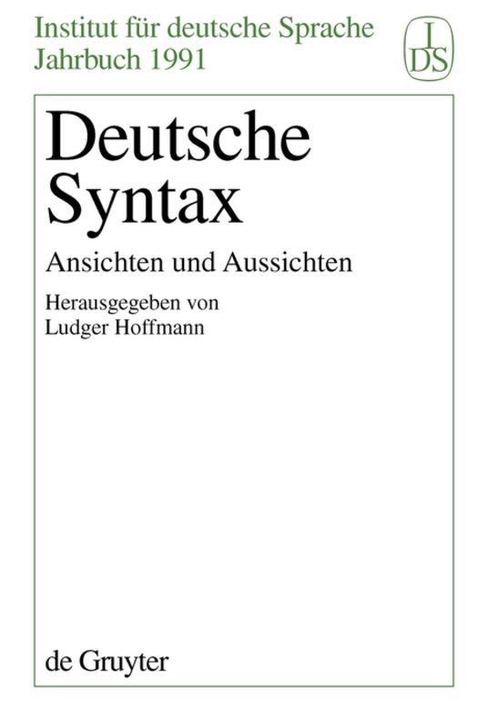 Vorderes Coverbild Deutsche Syntax